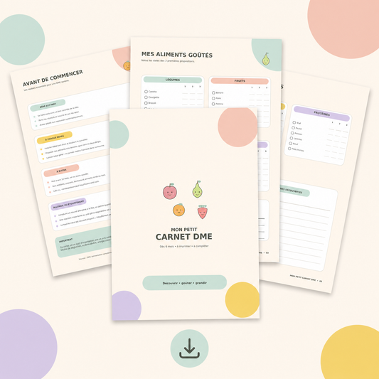 MON PETIT CARNET DE DIVERSIFICATION ALIMENTAIRE – DÈS 4 MOIS 🥕🍐