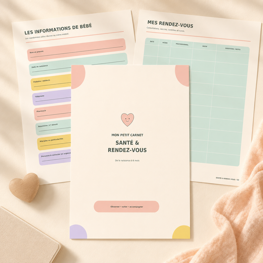 MON PETIT CARNET SANTÉ & RENDEZ-VOUS 💊