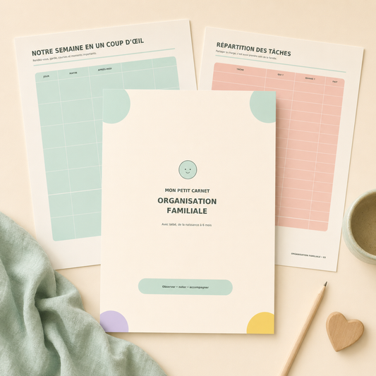MON PETIT CARNET D’ORGANISATION FAMILIALE – AVEC BÉBÉ 🏡